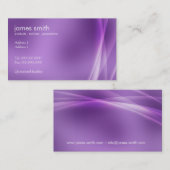 プロフェッショナルモダン抽象芸術パープル 名刺 (正面/裏面)