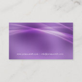 プロフェッショナルモダン抽象芸術パープル 名刺 (裏面)