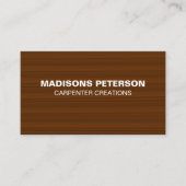 プロフェッショナルモダン木工大工建築 名刺 (正面)