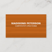 プロフェッショナルモダン木工大工建築 名刺 (正面)