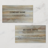 プロフェッショナルモダン木目テクスチャ#3 名刺 (正面/裏面)
