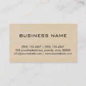 プロフェッショナルモダン木目モノグラム 名刺 (裏面)