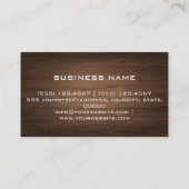 プロフェッショナルモダン木目ルック 名刺 (裏面)