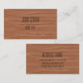 プロフェッショナルモダン木目 名刺 (正面/裏面)