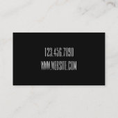 プロフェッショナルモダン歌手ボーカルカード 名刺 (裏面)