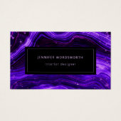 プロフェッショナルモダン水彩瑪瑙パープルジオード (正面)