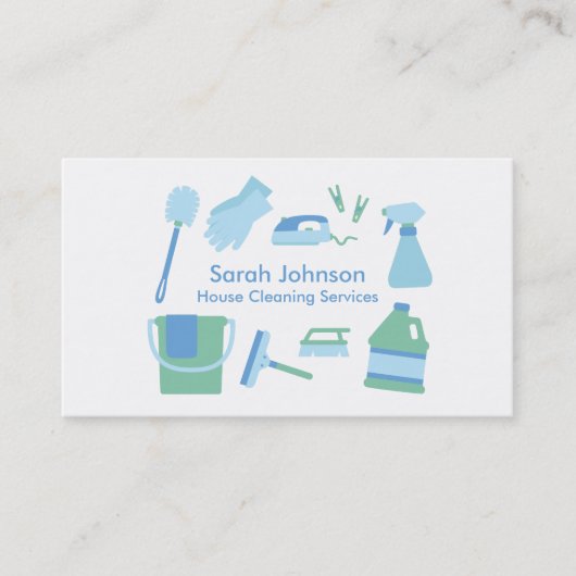 プロフェッショナルモダン洗浄サービス名刺 名刺 (正面)