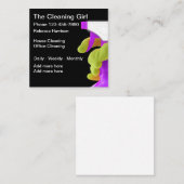 プロフェッショナルモダン洗浄サービス スクエア名刺 (正面/裏面)