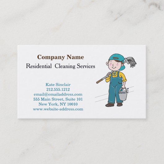 プロフェッショナルモダン洗浄サービス 名刺 (正面)