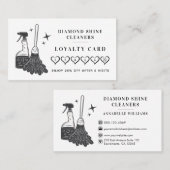 プロフェッショナルモダン清掃会社 ロイヤリティカード (正面/裏面)