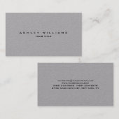 プロフェッショナルモダン灰色ユニーク平野 名刺 (正面/裏面)