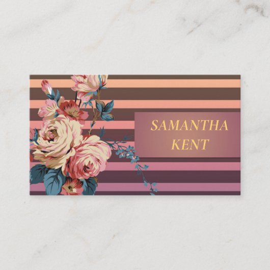 プロフェッショナルモダン甘フローラ 名刺 (正面)