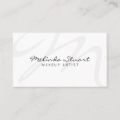 プロフェッショナルモダン白黒アポイントメント 予約カード (正面)