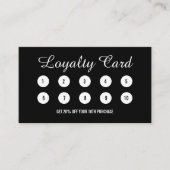 プロフェッショナルモダン白黒ロイヤリティカード ロイヤリティカード (正面)