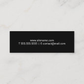 プロフェッショナルモダン白黒 スキニー名刺 (裏面)