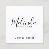 プロフェッショナルモダン白黒 スクエア名刺 (正面)