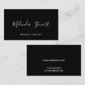 プロフェッショナルモダン白黒 名刺 (正面/裏面)