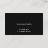 プロフェッショナルモダン白黒 名刺 (裏面)