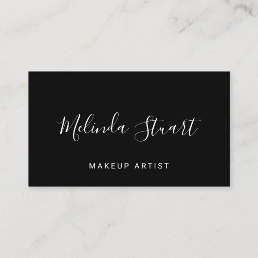 プロフェッショナルモダン白黒 名刺 (正面)