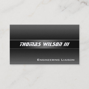 プロフェッショナルモダン穴開きメタル名刺 名刺