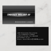 プロフェッショナルモダン穴開きメタル名刺 名刺 (正面/裏面)