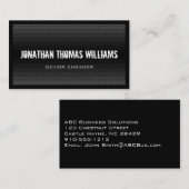 プロフェッショナルモダン穴開きメタル名刺 名刺 (正面/裏面)