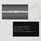 プロフェッショナルモダン穴開きメタル名刺 名刺 (正面/裏面)