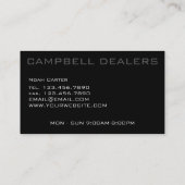 プロフェッショナルモダン販売店自動販売 名刺 (裏面)