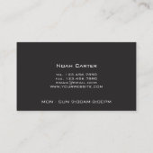 プロフェッショナルモダン販売店自動販売 名刺 (裏面)