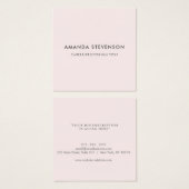 プロフェッショナルモダン赤面ピンクプロファイルカード (正面&裏面)