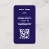 プロフェッショナルモダン起業家名刺 名刺 (裏面)