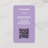 プロフェッショナルモダン起業家名刺 名刺 (裏面)