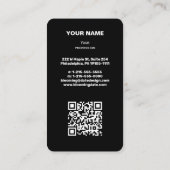 プロフェッショナルモダン起業家名刺 名刺 (裏面)