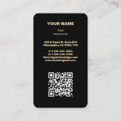 プロフェッショナルモダン起業家名刺 名刺 (裏面)