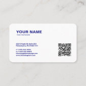 プロフェッショナルモダン起業家名刺 名刺 (裏面)