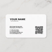 プロフェッショナルモダン起業家名刺 名刺 (裏面)