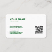 プロフェッショナルモダン起業家名刺 名刺 (裏面)