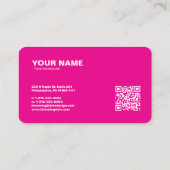 プロフェッショナルモダン起業家名刺 名刺 (裏面)