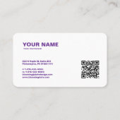 プロフェッショナルモダン起業家名刺 名刺 (裏面)