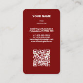 プロフェッショナルモダン起業家名刺 名刺 (裏面)