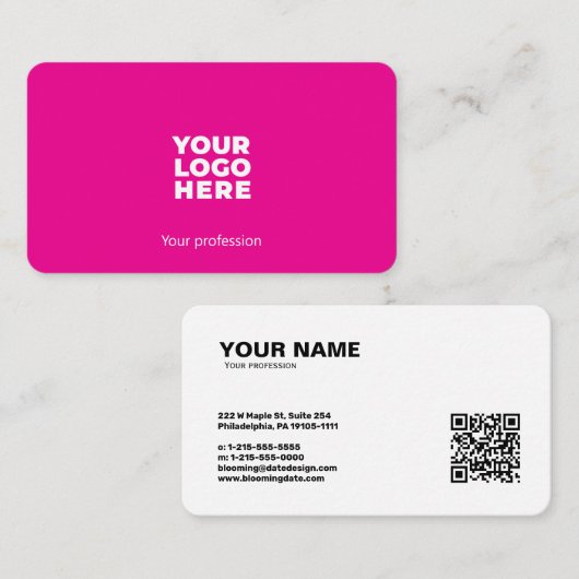 プロフェッショナルモダン起業家名刺 名刺 (正面/裏面)