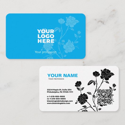 プロフェッショナルモダン起業家名刺 名刺 (正面/裏面)