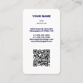 プロフェッショナルモダン起業家名刺 名刺 (裏面)