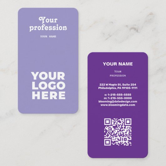 プロフェッショナルモダン起業家名刺 名刺 (正面/裏面)