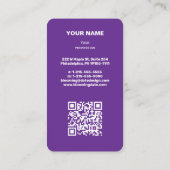 プロフェッショナルモダン起業家名刺 名刺 (裏面)