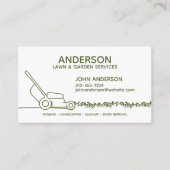 プロフェッショナルモダン造園およびラ気にウン 名刺 (正面)