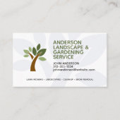 プロフェッショナルモダン造園およびラ気にウン 名刺 (正面)