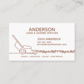 プロフェッショナルモダン造園およびラ気にウン 名刺 (正面)