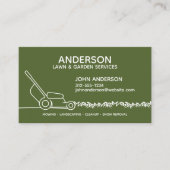 プロフェッショナルモダン造園およびラ気にウン 名刺 (正面)