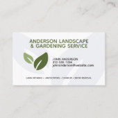 プロフェッショナルモダン造園およびラ気にウン 名刺 (正面)